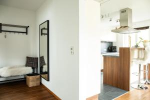 Kuchyň nebo kuchyňský kout v ubytování Ferienhaus Kapeller
