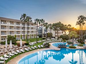 a view of the resort from the pool at Grupotel Parc Natural & Spa in Playa de Muro