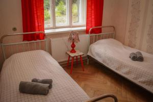 Postel nebo postele na pokoji v ubytování Abastumani Apartment