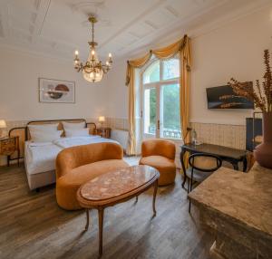 Postel nebo postele na pokoji v ubytování Villa Bleichröder