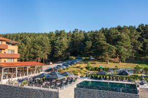 an aerial view of a resort with a swimming pool at Katalina Resort in Tsigov Chark