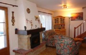 Predel za sedenje v nastanitvi Chalet le Colinet