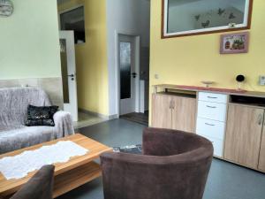 Η κουζίνα ή μικρή κουζίνα στο Ferienwohnung Linde