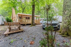 Κήπος έξω από το Camping 4 étoiles, parc aquatique