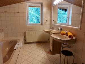 Kúpeľňa v ubytovaní Appartements am See