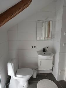 Koupelna v ubytování Kungsgården BnB