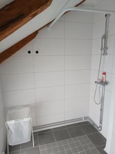 Koupelna v ubytování Kungsgården BnB