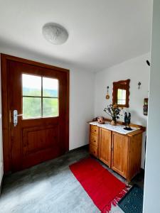 Kuchyňa alebo kuchynka v ubytovaní Ferienwohnung Am Jodlerweg