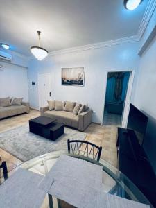 Posezení v ubytování Karnak Flats