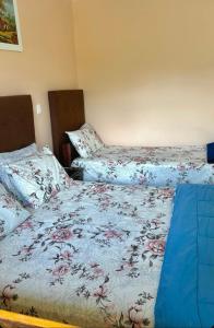 Cama o camas de una habitación en Pousada Cascata de Pedra