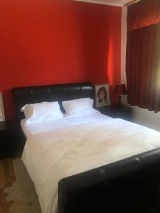 Katil atau katil-katil dalam bilik di Apartament cu 3 camere la poala Munților Făgăraș