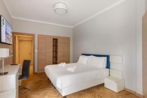 Кровать или кровати в номере B&B Hotels Park Hotel Suisse Santa Margherita Ligure
