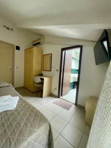 TV a/nebo společenská místnost v ubytování Hotel Adler