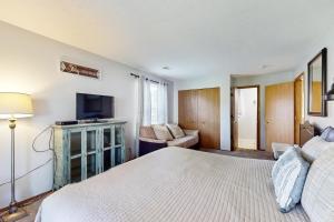 TV a/nebo společenská místnost v ubytování Fall Creek Resort Pond View Escape