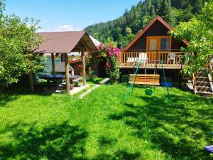 Zahrada ubytování Drevenica Alica Hronec Nízke Tatry