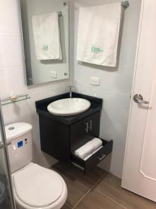 Koupelna v ubytování Hotel Napolitano