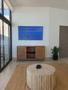 TV a/nebo společenská místnost v ubytování Hermoso condominio 3 recámaras