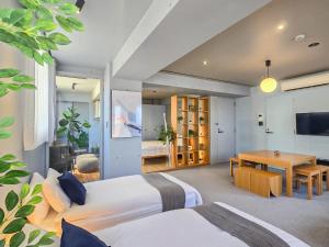 TV a/nebo společenská místnost v ubytování STAY ARI Apartment Hotel Shinjuku-Takadanobaba