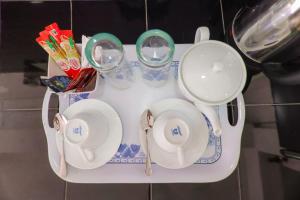 Set per la preparazione di tè e caffè presso Cielo Residence