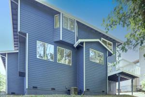 Bygningen som feriehuset ligger i