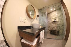 Koupelna v ubytování Castello di Carlo - Suite Carlo VII
