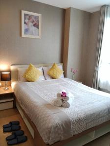Katil atau katil-katil dalam bilik di Modern loft 2brd