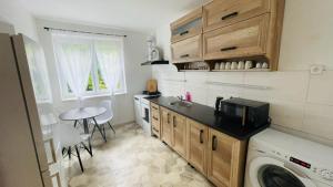 Kuchyň nebo kuchyňský kout v ubytování Orličky Apartments