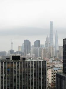 Vue générale sur Shanghai ou vue de la ville depuis l'appartement