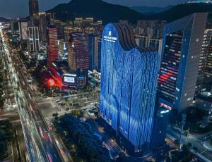 温州景观或在酒店看到的城市景观