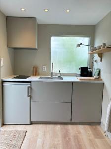 Kuchyň nebo kuchyňský kout v ubytování Guesthouse Porter Noordwijk