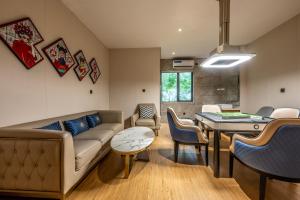 Posezení v ubytování Bole Jing Pin Hotel