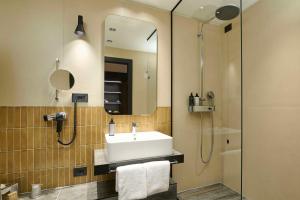 Koupelna v ubytování Best Western Hotel Biri