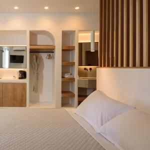 Dapur atau dapur kecil di Elia Caldera Suites