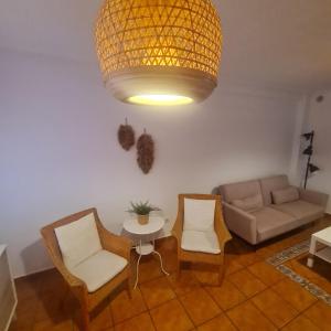 Część wypoczynkowa w obiekcie Casa M de mar - Dúplex con vistas