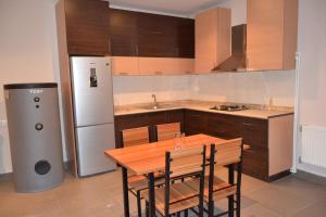Kuchyň nebo kuchyňský kout v ubytování Villadzor Apart Hotel