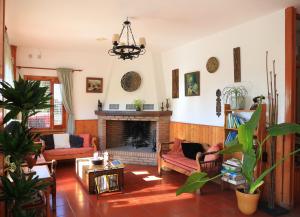 Posezení v ubytování Hotel los Bérchules