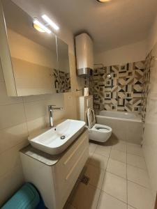 Koupelna v ubytování Apartments Šimun
