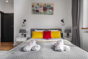Posteľ alebo postele v izbe v ubytovaní WILLA JAROSTA & SPA, AC -free parking