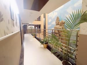 Balkón nebo terasa v ubytování Hotel Waterfall Paschim Vihar Delhi