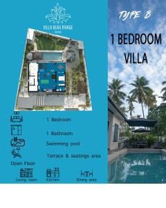 a brochure for a villa bedroom villa at Villa Beau Rivage in Bachok