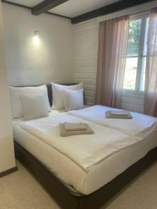 Voodi või voodid majutusasutuse B&B Vltavín toas