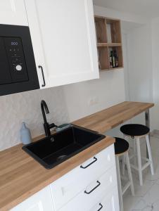 Kuchyň nebo kuchyňský kout v ubytování Cosy appartment with access to garden, parking and direct line to Eiffel tower