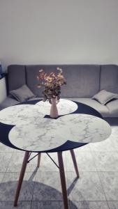 アレクサンドルポリスにあるNi & Na Apartment semi basementの花瓶のテーブル