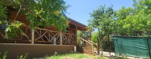 Zahrada ubytování MeMaws Country Cabin