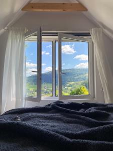 山景或在木屋看到的山景
