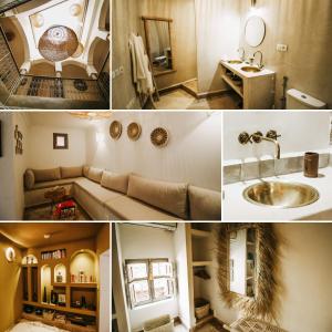 Posezení v ubytování Riad Shabi Kasbah