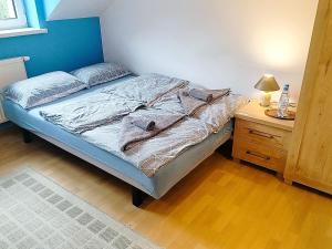 Łóżko lub łóżka w pokoju w obiekcie Zajazd u Hermanów