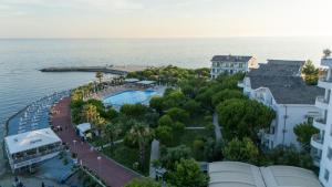 an aerial view of a resort by the water at Inheritor Resort in Lezhë