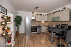 Kuchyň nebo kuchyňský kout v ubytování Apartments Novoselic