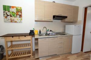 Kuchyň nebo kuchyňský kout v ubytování Apartments Novoselic